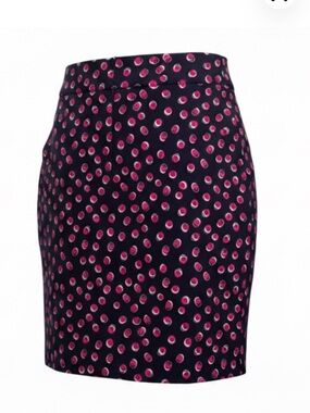Talbots
Talbots Polka Dot Pencil Skirt
Navy Blue White Magenta Circles Size 16